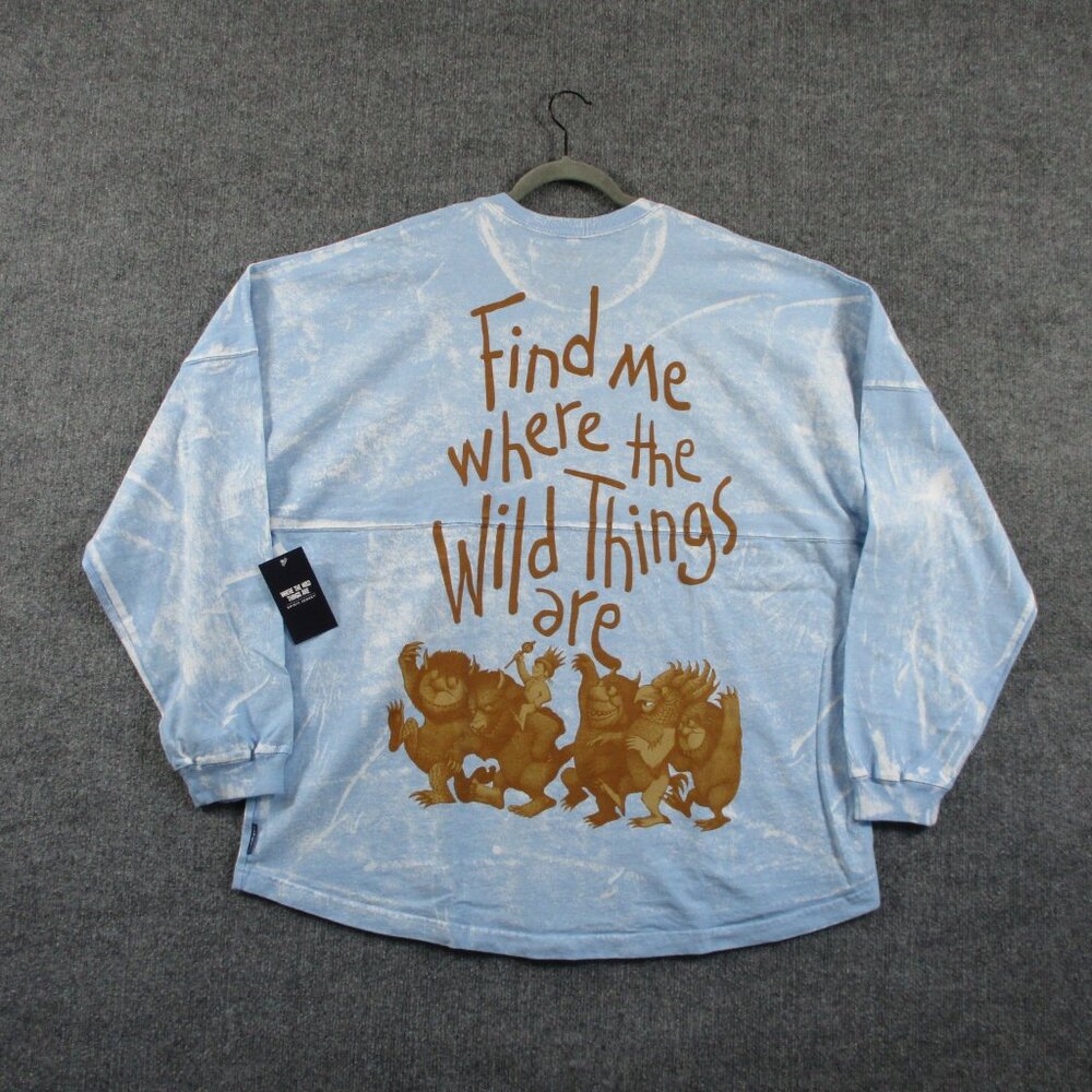 Where The Wild Things Are Spirit Jersey Mens XXL Blue Tie Dye Mineral Wash